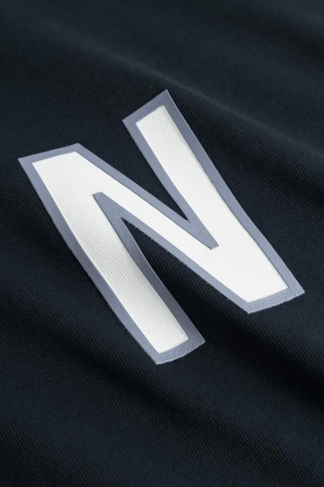 Men Norse Projects TShirts Simon Loose Organic Heavy Jersey Large N TShirt Dark Navy