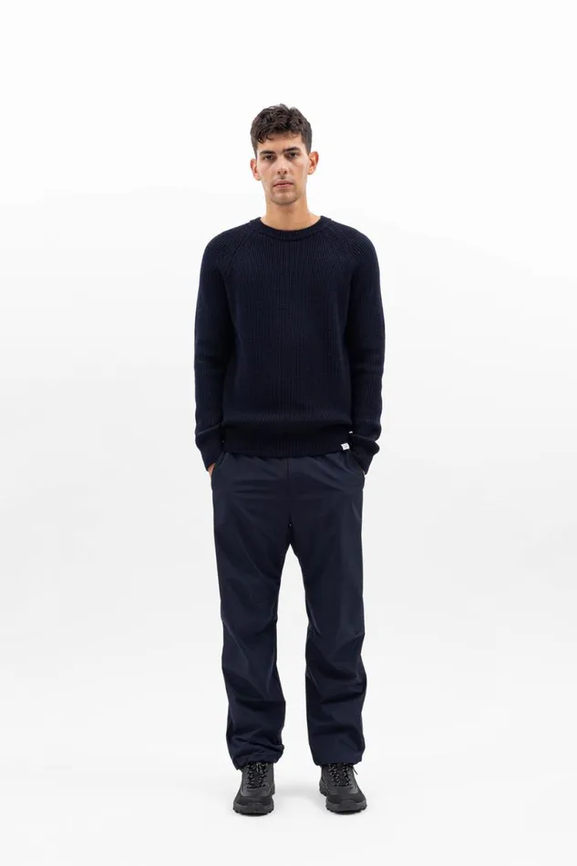 Men Norse Projects Trousers Alvar GoreTex Infinium Tech Trouser Dark Navy