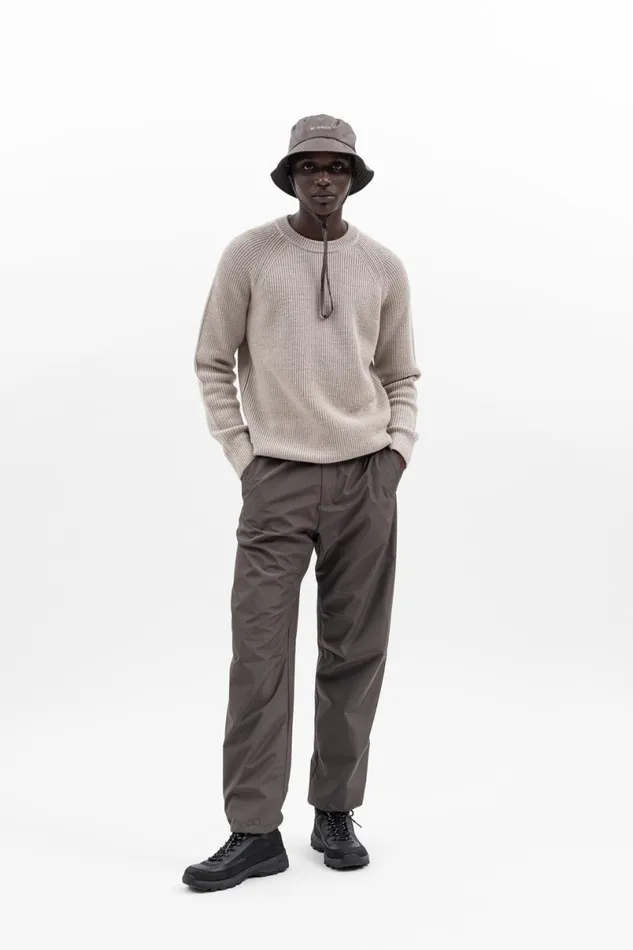 Men Norse Projects Trousers Alvar GoreTex Infinium Tech Trouser Heathland Brown
