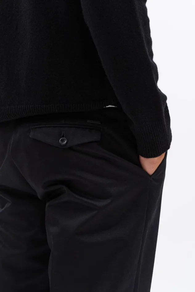 Men Norse Projects Trousers Andersen Gabardine Chino Black