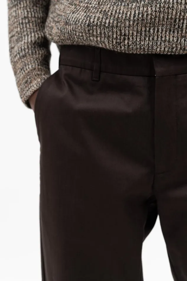Men Norse Projects Trousers Andersen Gabardine Chino Espresso