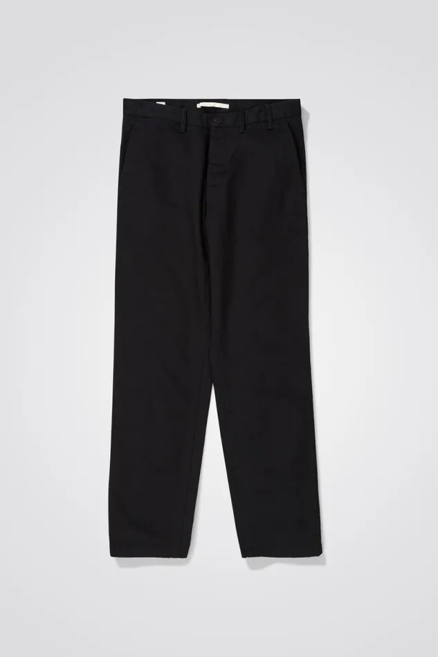 Men Norse Projects Trousers Aros Heavy Chino Black
