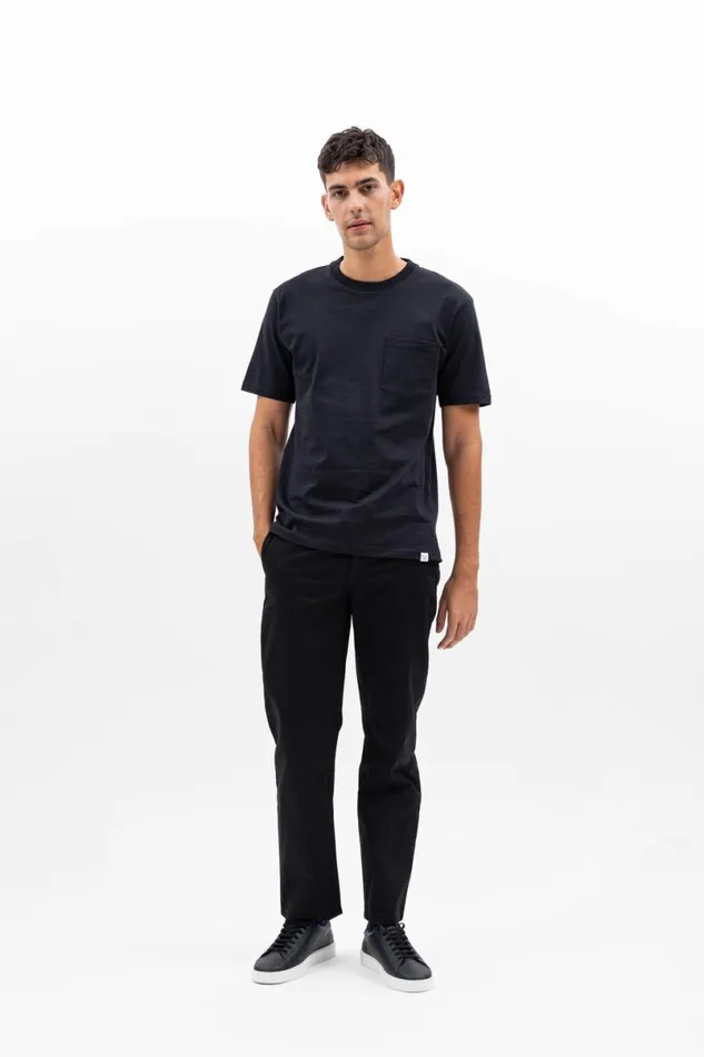 Men Norse Projects Trousers Aros Heavy Chino Black