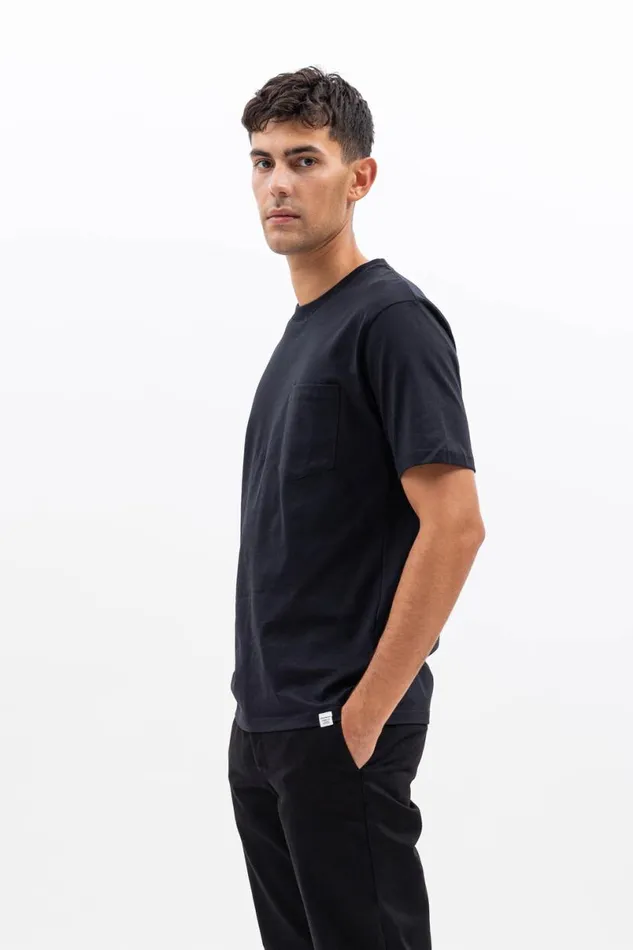 Men Norse Projects Trousers Aros Heavy Chino Black