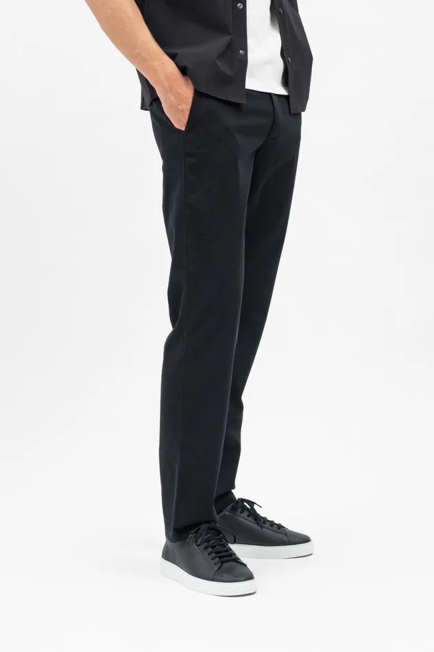 Men Norse Projects Trousers Aros Regular Light Stretch Chino Black
