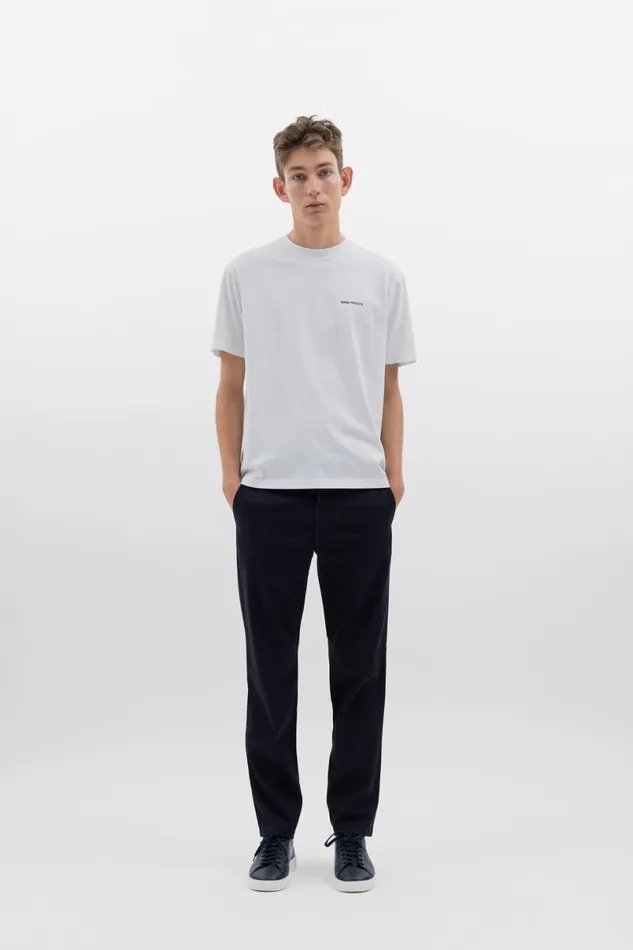 Men Norse Projects Trousers Aros Regular Light Stretch Chino Dark Navy