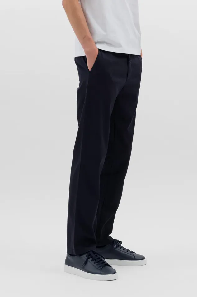 Men Norse Projects Trousers Aros Regular Light Stretch Chino Dark Navy