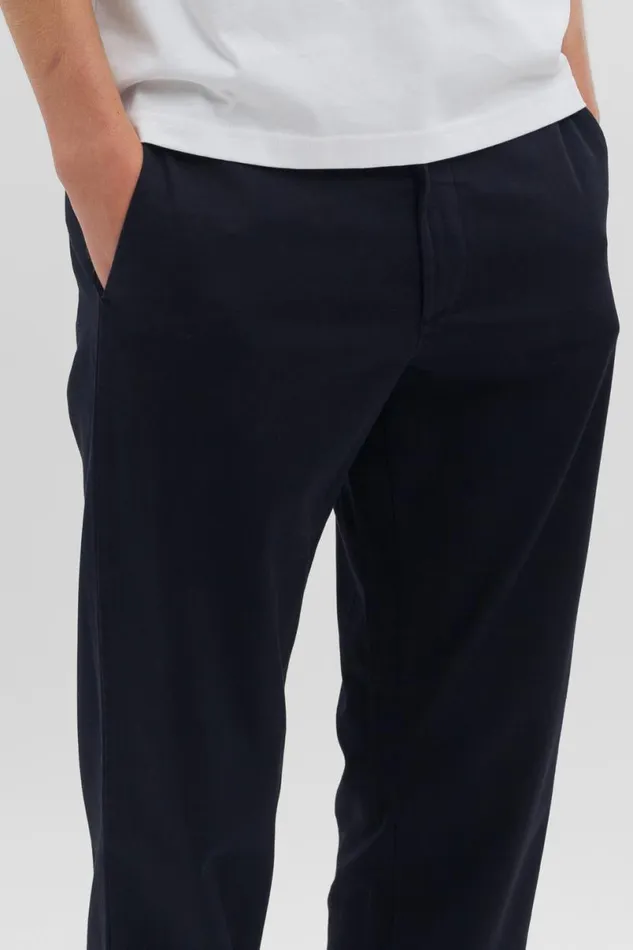 Men Norse Projects Trousers Aros Regular Light Stretch Chino Dark Navy