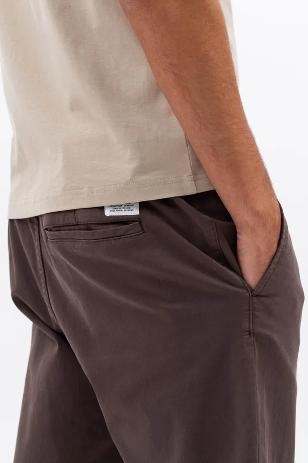 Men Norse Projects Trousers Aros Regular Light Stretch Chino Heathland Brown