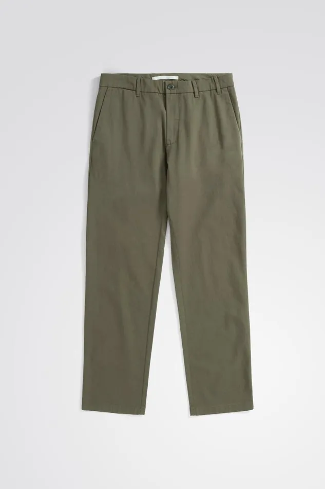 Men Norse Projects Trousers Aros Regular Light Stretch Chino Sediment Green