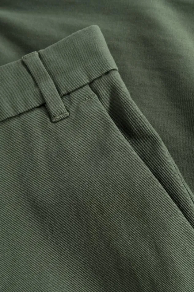 Men Norse Projects Trousers Aros Regular Light Stretch Chino Spruce Green