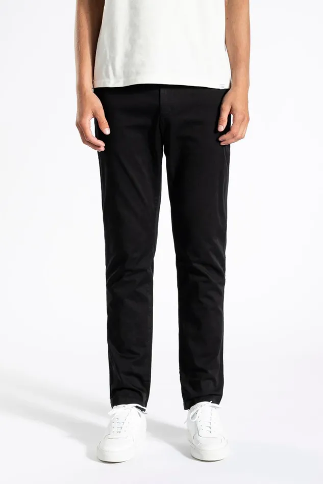 Men Norse Projects Trousers Aros Slim Light Stretch Chino Black