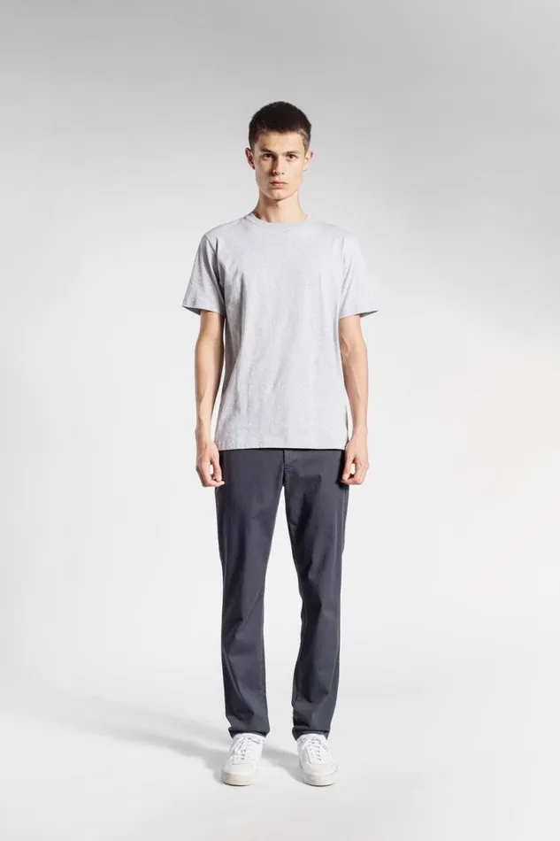 Men Norse Projects Trousers Aros Slim Light Stretch Chino Slate Grey
