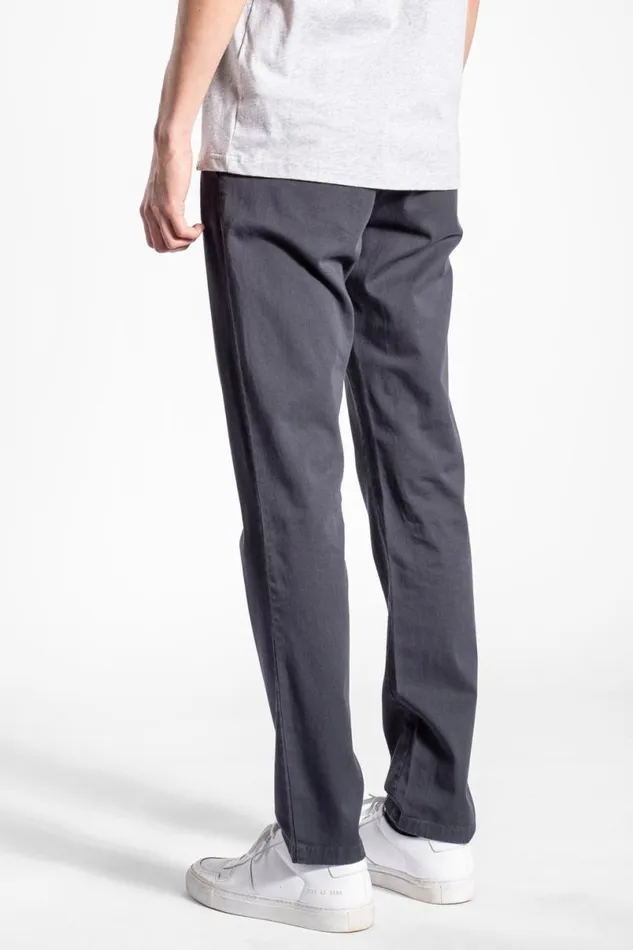 Men Norse Projects Trousers Aros Slim Light Stretch Chino Slate Grey