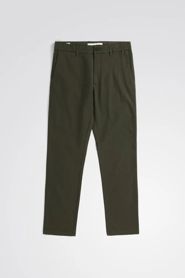 Men Norse Projects Trousers Aros Slim Light Stretch Chino Spruce Green