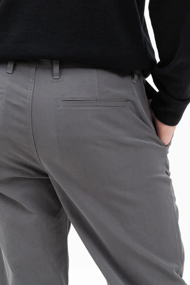 Men Norse Projects Trousers Aros Solotex Chino Battleship Grey