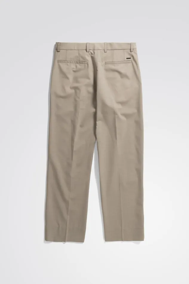 Men Norse Projects Trousers Benn Relaxed Light Wool Pleated Trouser Light Khaki