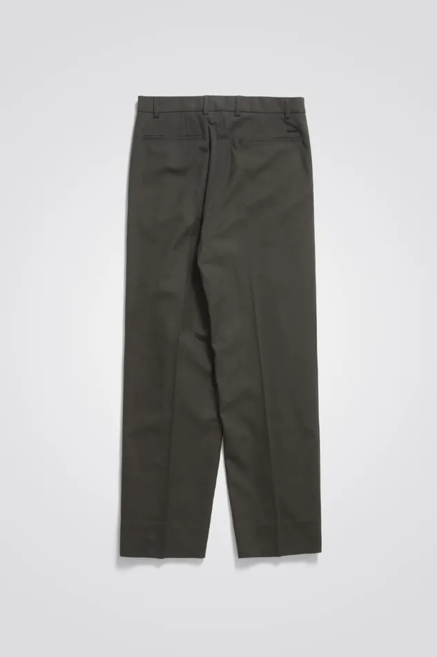 Men Norse Projects Trousers Benn Relaxed Pleated Trouser Beech Green