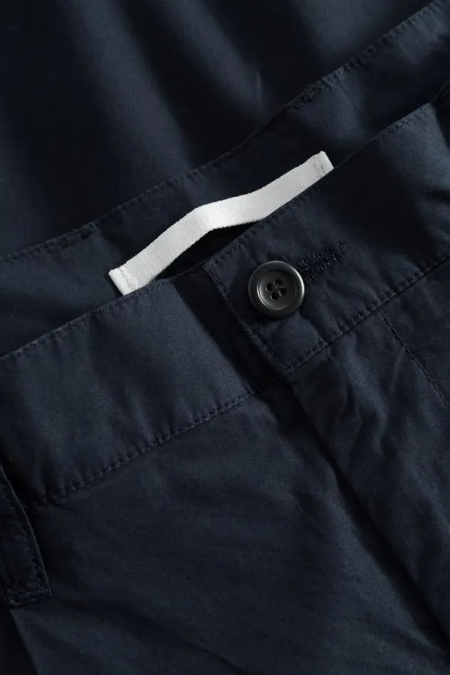 Men Norse Projects Trousers Benn Relaxed Typewriter Pleated Trouser Dark Navy
