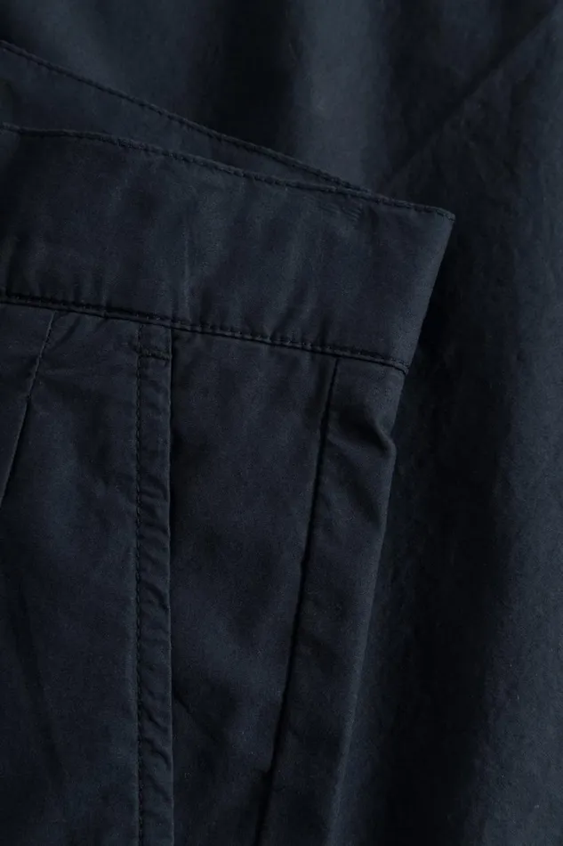 Men Norse Projects Trousers Benn Relaxed Typewriter Pleated Trouser Dark Navy