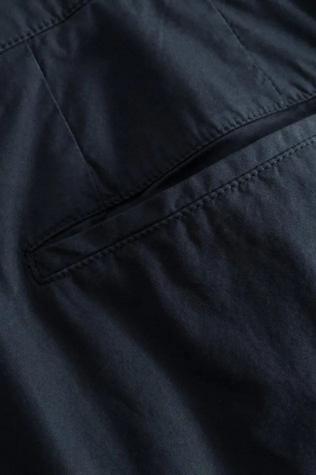 Men Norse Projects Trousers Benn Relaxed Typewriter Pleated Trouser Dark Navy