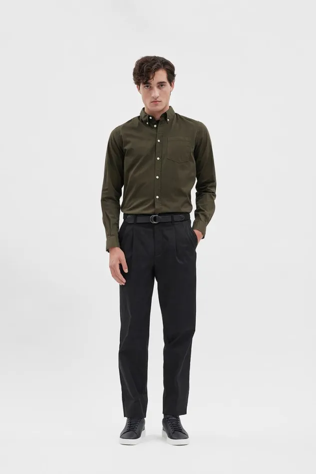 Men Norse Projects Trousers Christopher Gabardine Trouser Black