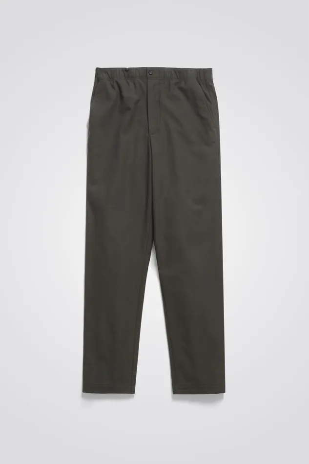 Men Norse Projects Trousers Ezra Cotton Wool Trouser Beech Green