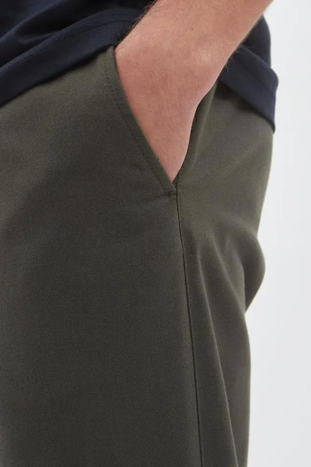 Men Norse Projects Trousers Ezra Cotton Wool Trouser Beech Green