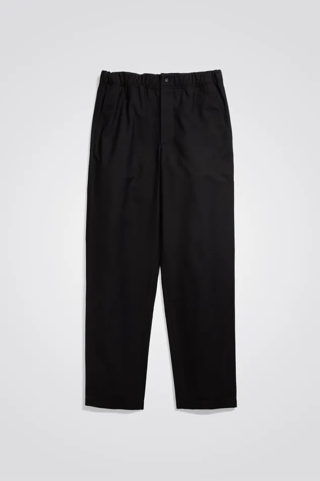Men Norse Projects Trousers Ezra Cotton Wool Trouser Black