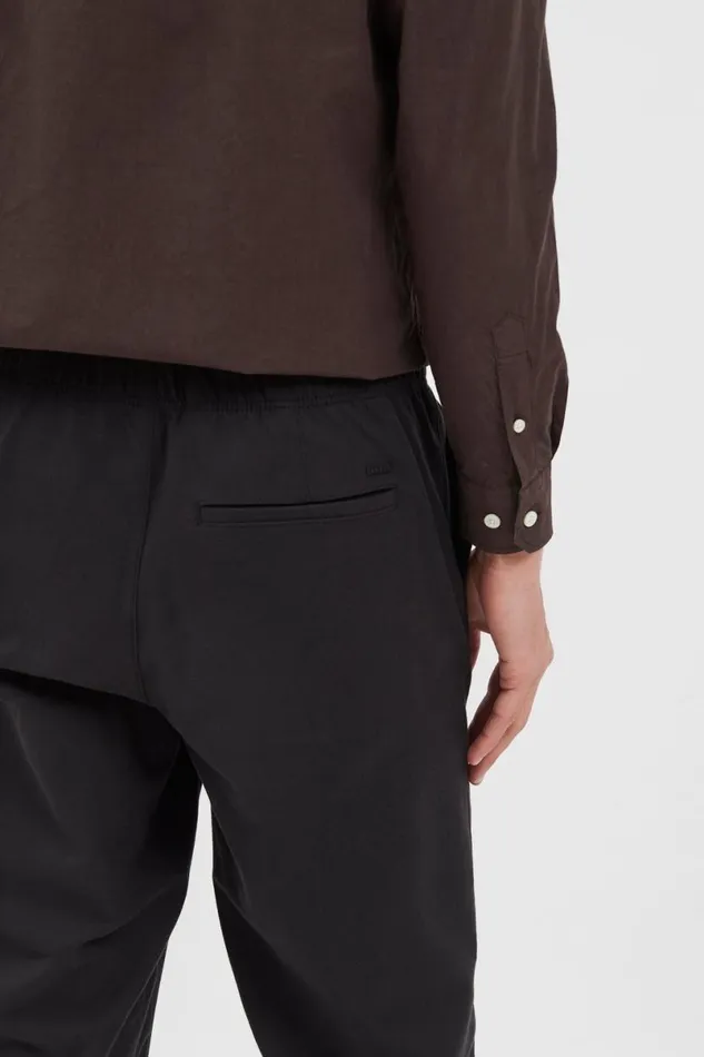 Men Norse Projects Trousers Ezra Cotton Wool Trouser Black