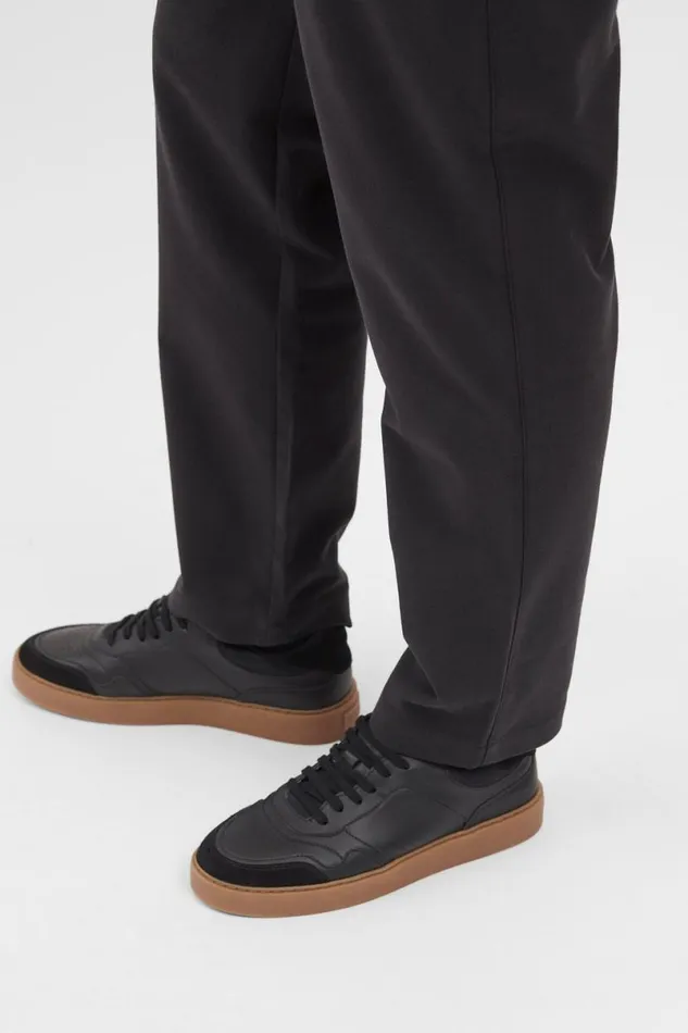 Men Norse Projects Trousers Ezra Cotton Wool Trouser Black