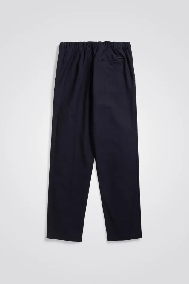 Men Norse Projects Trousers Ezra Cotton Wool Trouser Dark Navy