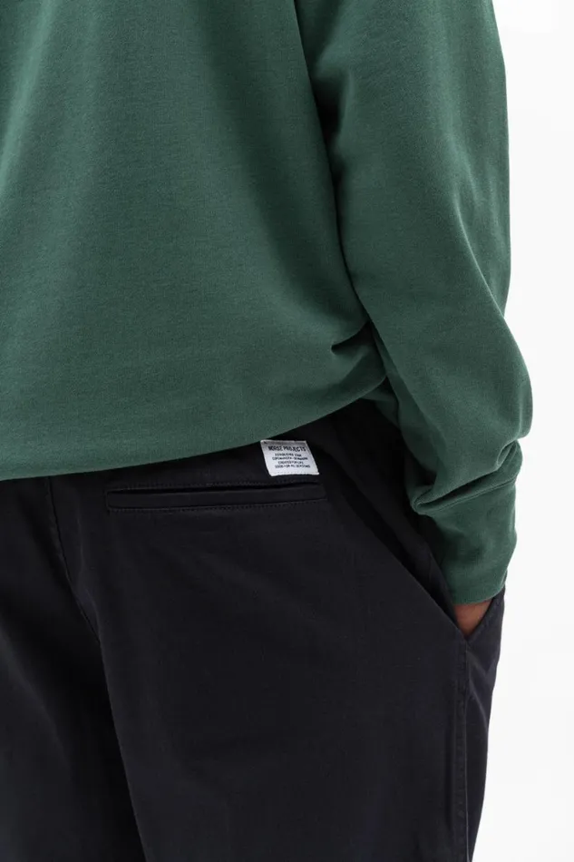 Men Norse Projects Trousers Ezra Light Stretch Black