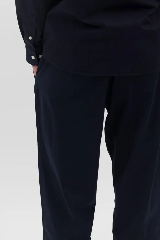 Men Norse Projects Trousers Ezra Light Stretch Dark Navy