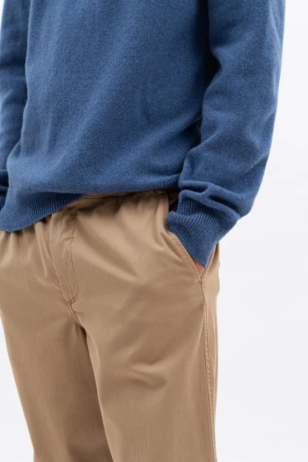 Men Norse Projects Trousers Ezra Light Stretch Utility Khaki