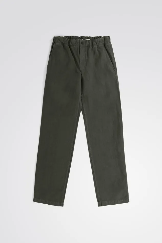 Men Norse Projects Trousers Ezra Relaxed Cotton Linen Trouser Spruce Green