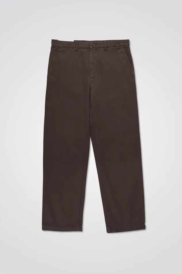 Men Norse Projects Trousers Lukas Heavy Heathland Brown