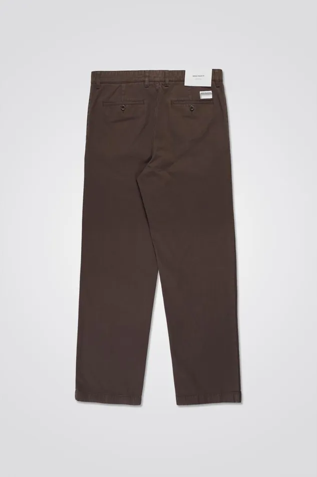 Men Norse Projects Trousers Lukas Heavy Heathland Brown