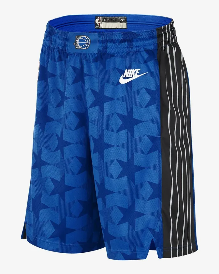 Men Orlando Magic Hardwood Classics 202324 Game Royalwhite Nike Shorts