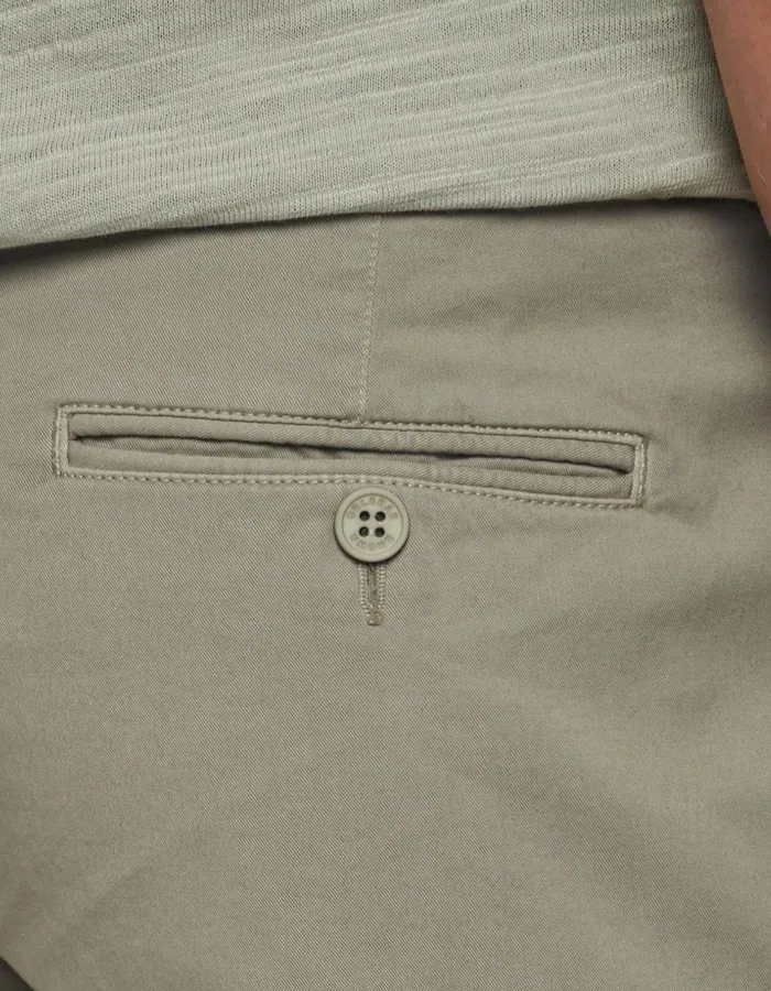 Men Orlebar Brown Day Shorts Bulldog Cotton Twill Cliff Grey