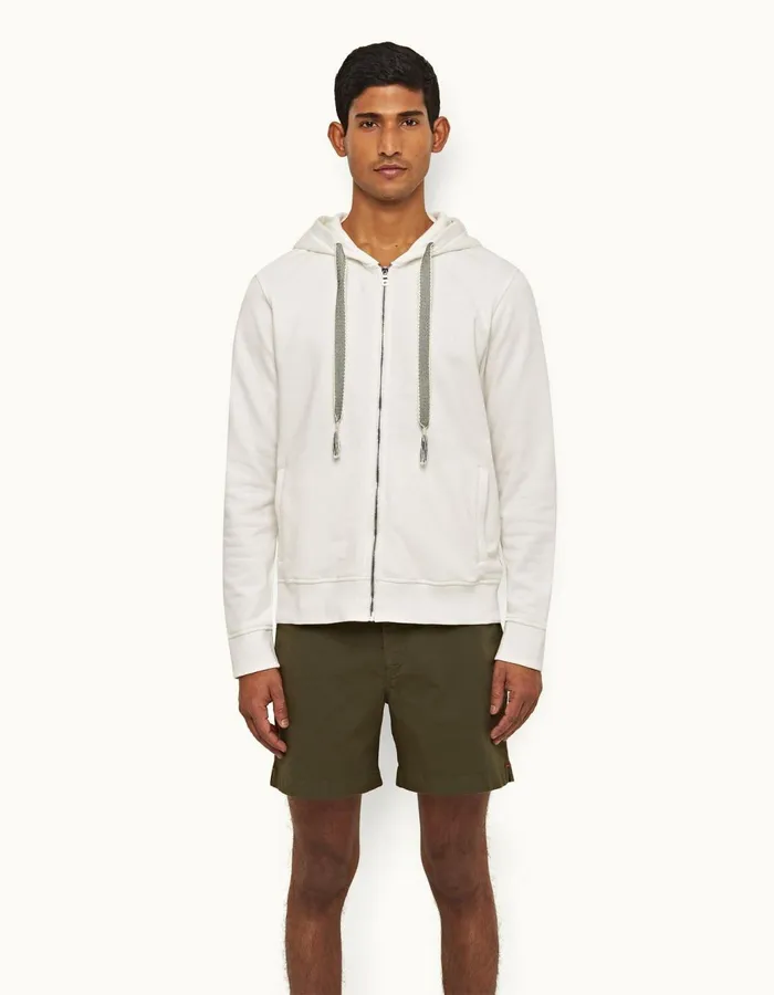 Men Orlebar Brown Day Shorts Bulldog Cotton Twill Palm