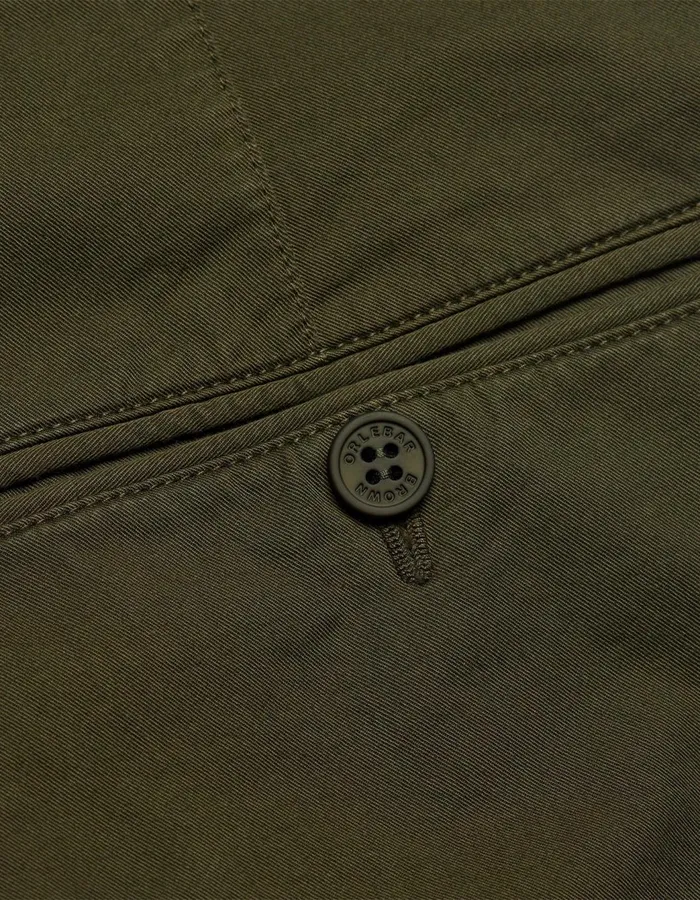 Men Orlebar Brown Day Shorts Bulldog Cotton Twill Palm