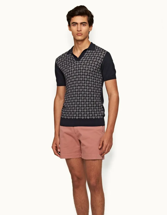 Men Orlebar Brown Day Shorts Bulldog StretchCotton Mauve