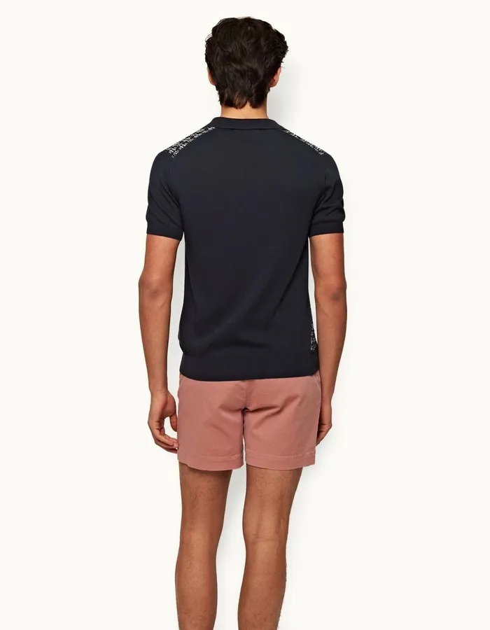 Men Orlebar Brown Day Shorts Bulldog StretchCotton Mauve