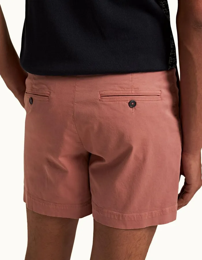 Men Orlebar Brown Day Shorts Bulldog StretchCotton Mauve