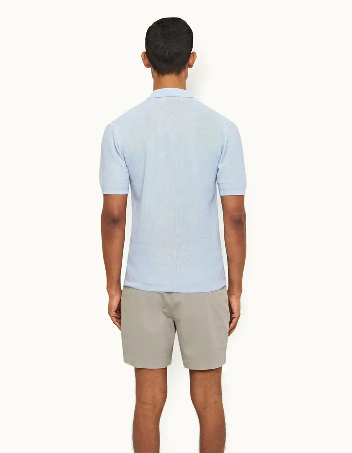 Men Orlebar Brown Day Shorts Bulldog StretchCotton Seal Grey