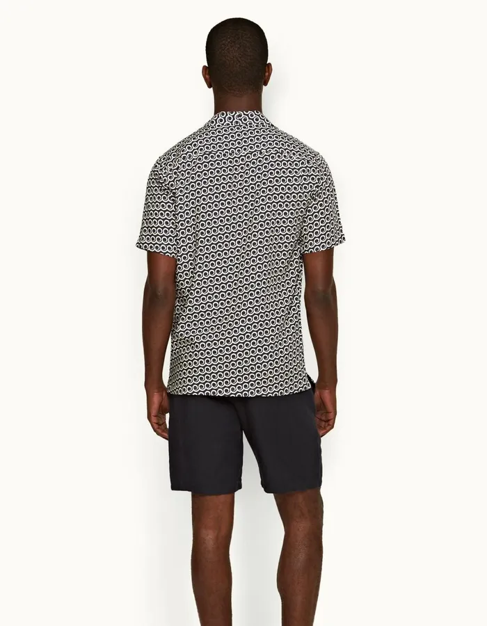 Men Orlebar Brown Day Shorts Cornell Linen Night Iris