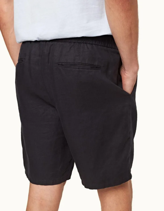 Men Orlebar Brown Day Shorts Cornell Linen Night Iris