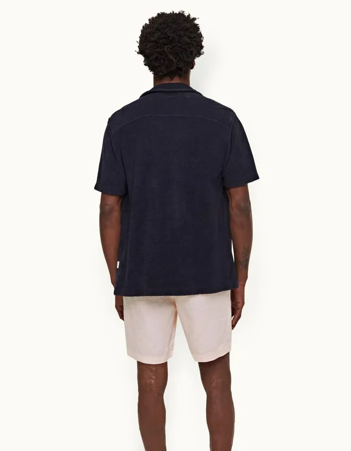 Men Orlebar Brown Day Shorts Cornell Linen Rose