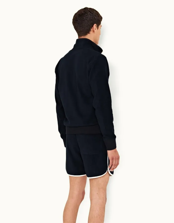 Men Orlebar Brown Day Shorts Flett Towelling Night Iris